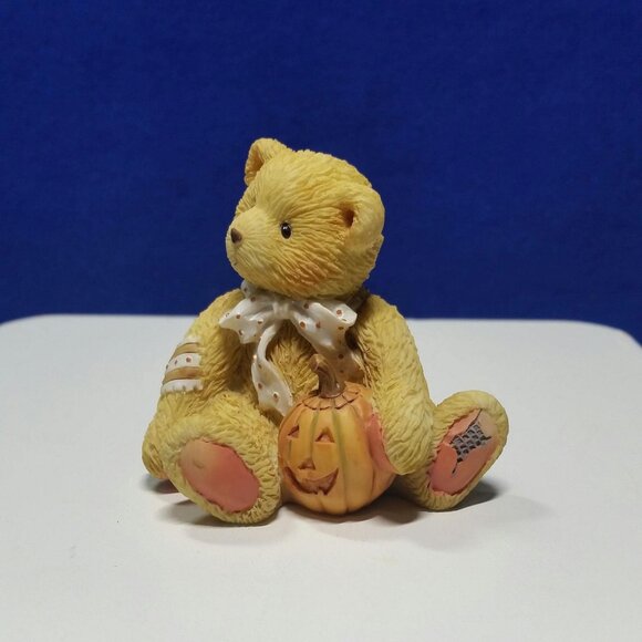 Cherished Teddies Oscar Sweet Treats Figurine 914843 October Bear No Box - Picture 1 of 10